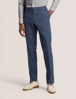 Flat Front Seersucker Suit Pant
