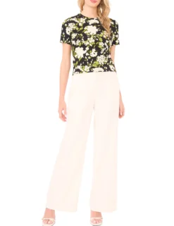 Floral Cotton Short Sleeve T-Shirt