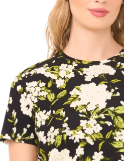 Floral Cotton Short Sleeve T-Shirt
