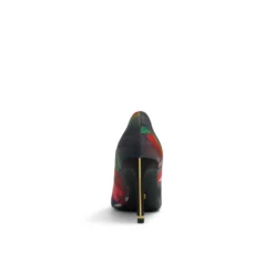 Floral Print Pointed Toe Heeled Pumps