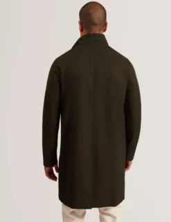 Funnel Neck Longline Jacket With Liner