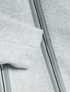 Funnel Neck Zip-Up Fleece Jacket
