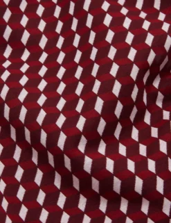 Geometric Jacquard Knit T-Shirt