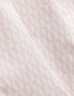 Geometric Leaf Print Short Sleeve Shirt