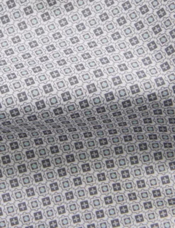 Geo Print Stretch Cotton Slim Fit Shirt