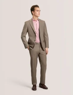 Geo Print Stretch Cotton Slim Fit Shirt