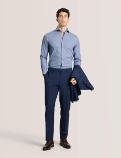 Geo Print Stretch Cotton Slim Fit Shirt