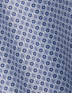 Geo Print Stretch Cotton Slim Fit Shirt