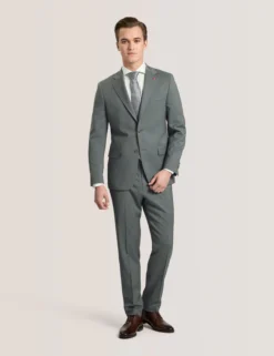 Geo Texture Stretch Cotton Slim Fit Shirt