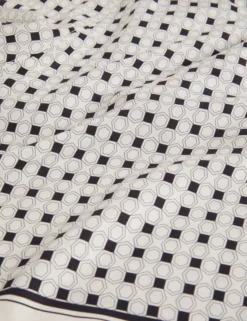 Geo Tile Print Relaxed Pull-On Shorts