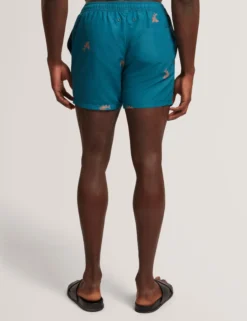Goldfish Print Drawstring Swim Shorts