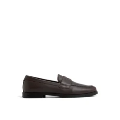 Grained Leather Penny Loafers