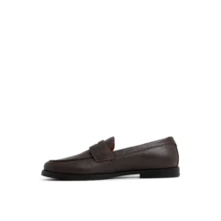 Grained Leather Penny Loafers