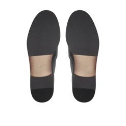 Grained Leather Penny Loafers