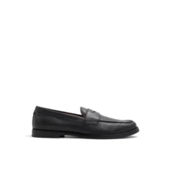 Grained Leather Penny Loafers