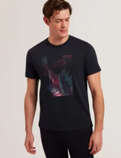 Graphic Print Crew Neck Cotton T-Shirt