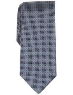 Grid Dot Silk Tie