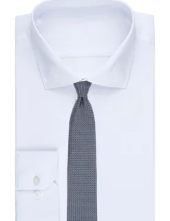 Grid Dot Silk Tie