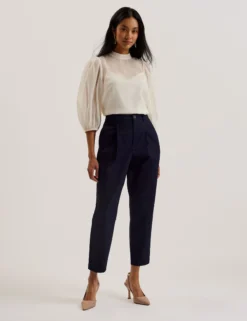 High Waisted Cropped Trouser