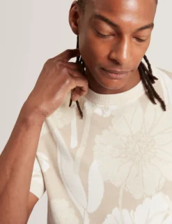 Jacquard Botanical Wool Blend T-Shirt
