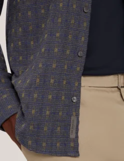 Jacquard Check Woven Long Sleeve Shirt