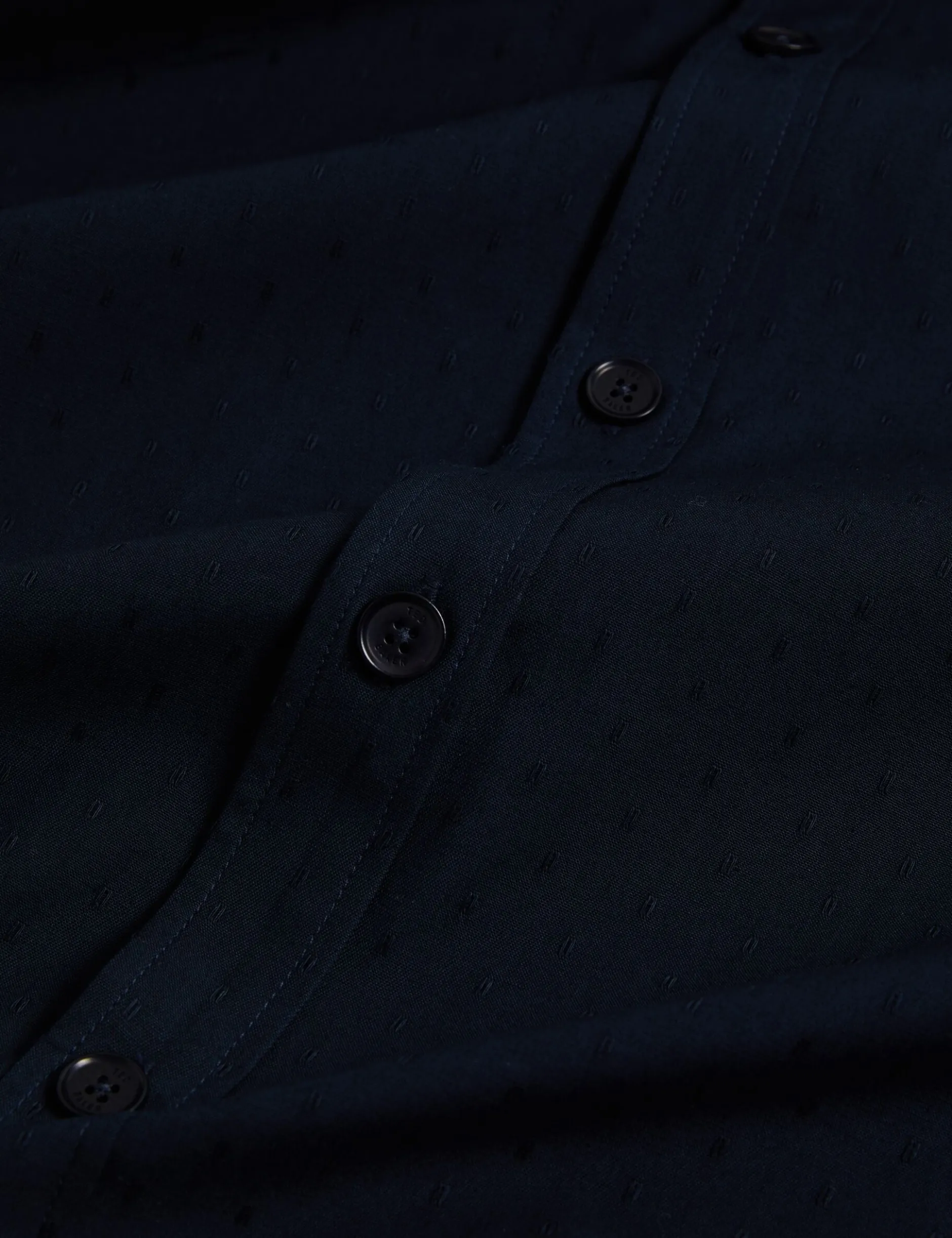 Jacquard Dotted Texture Utility Overshirt