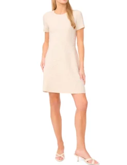 Jacquard Floral Knit Mini Dress
