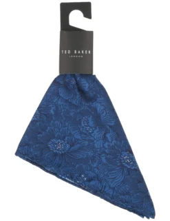 Jacquard Floral Silk Pocket Square