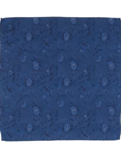 Jacquard Floral Silk Pocket Square