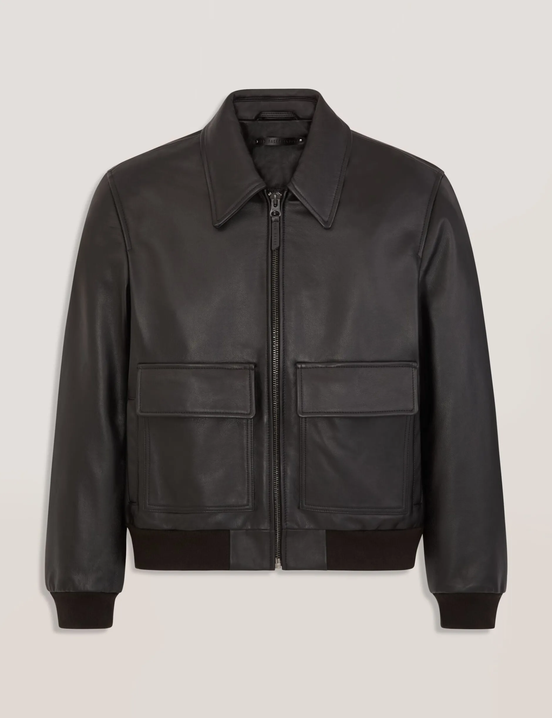 Leather Bomber Jacket