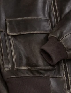 Leather Bomber Jacket