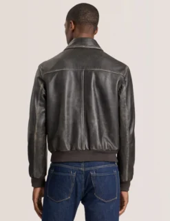 Leather Bomber Jacket