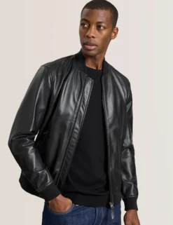 Leather Bomber Jacket