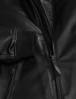 Leather Bomber Jacket