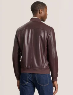 Leather Bomber Jacket