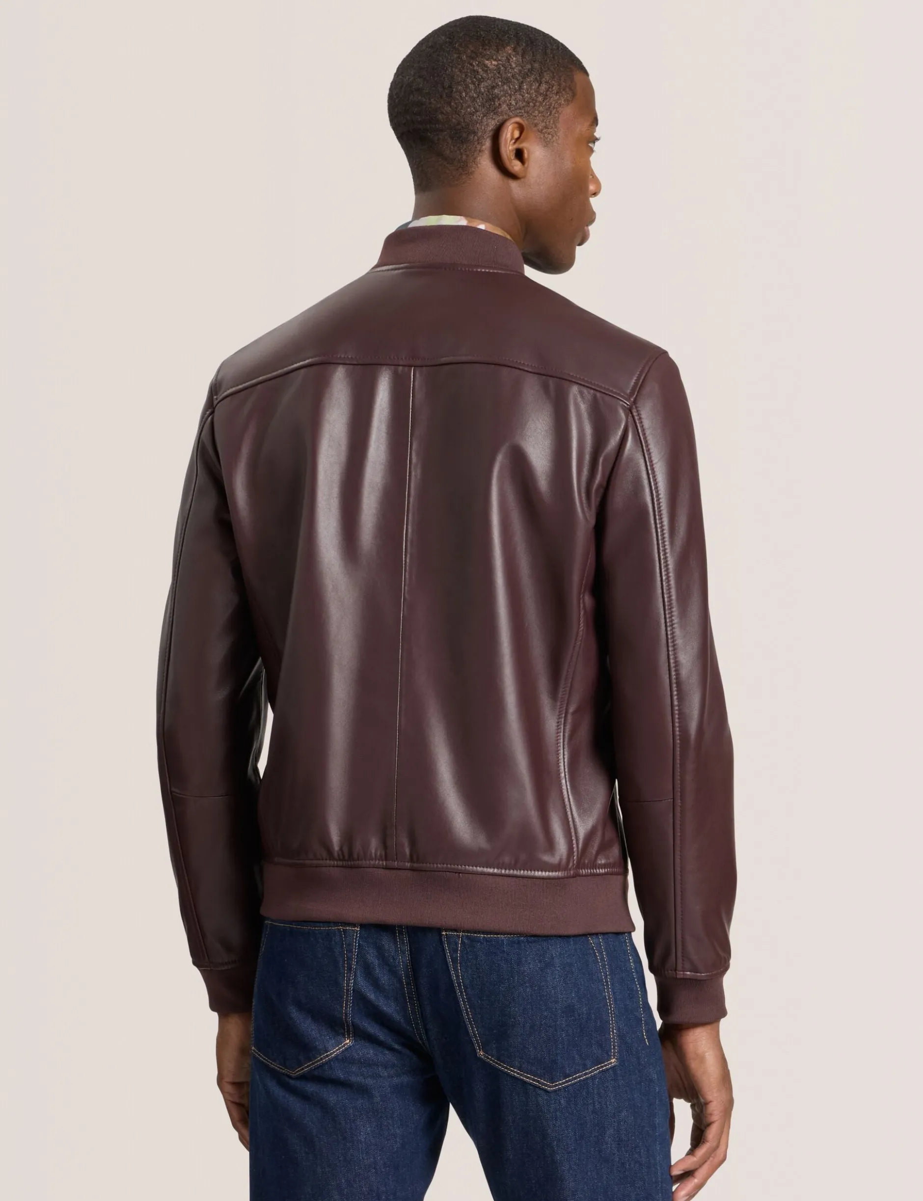 Leather Bomber Jacket