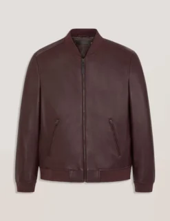 Leather Bomber Jacket