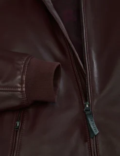 Leather Bomber Jacket