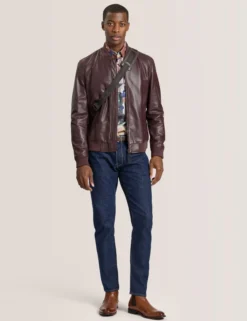 Leather Bomber Jacket