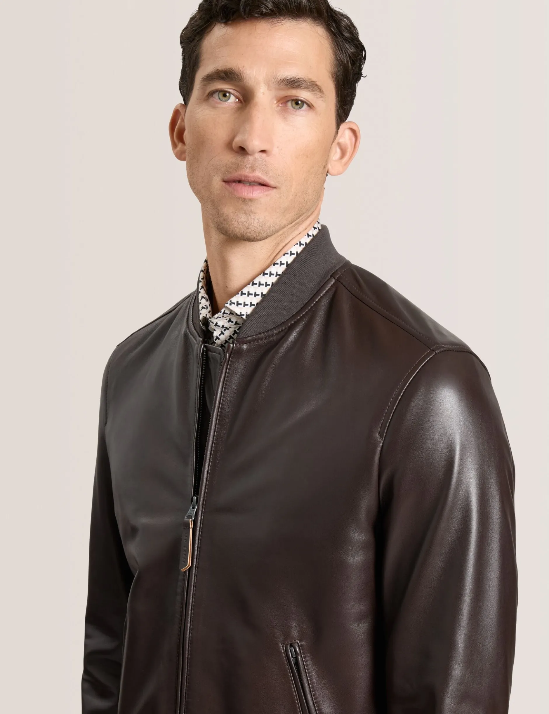 Leather Bomber Jacket