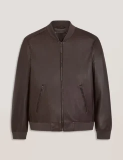 Leather Bomber Jacket