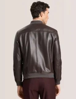 Leather Bomber Jacket