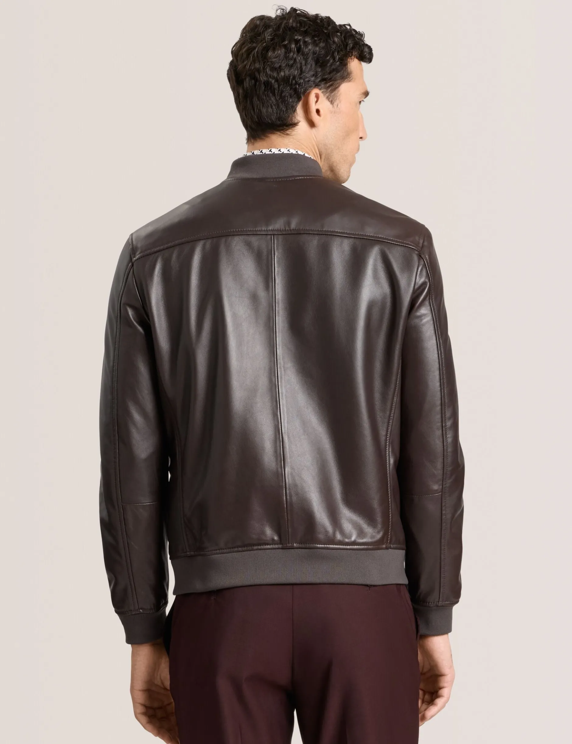 Leather Bomber Jacket