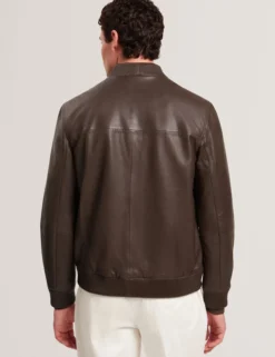 Leather Classic Bomber Jacket
