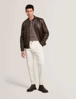 Leather Classic Bomber Jacket