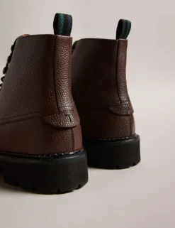 Leather Lace Up Boots