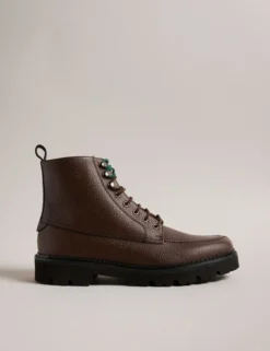 Leather Lace Up Boots