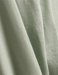 Lightweight Cotton Linen Crew Neck T-Shirt