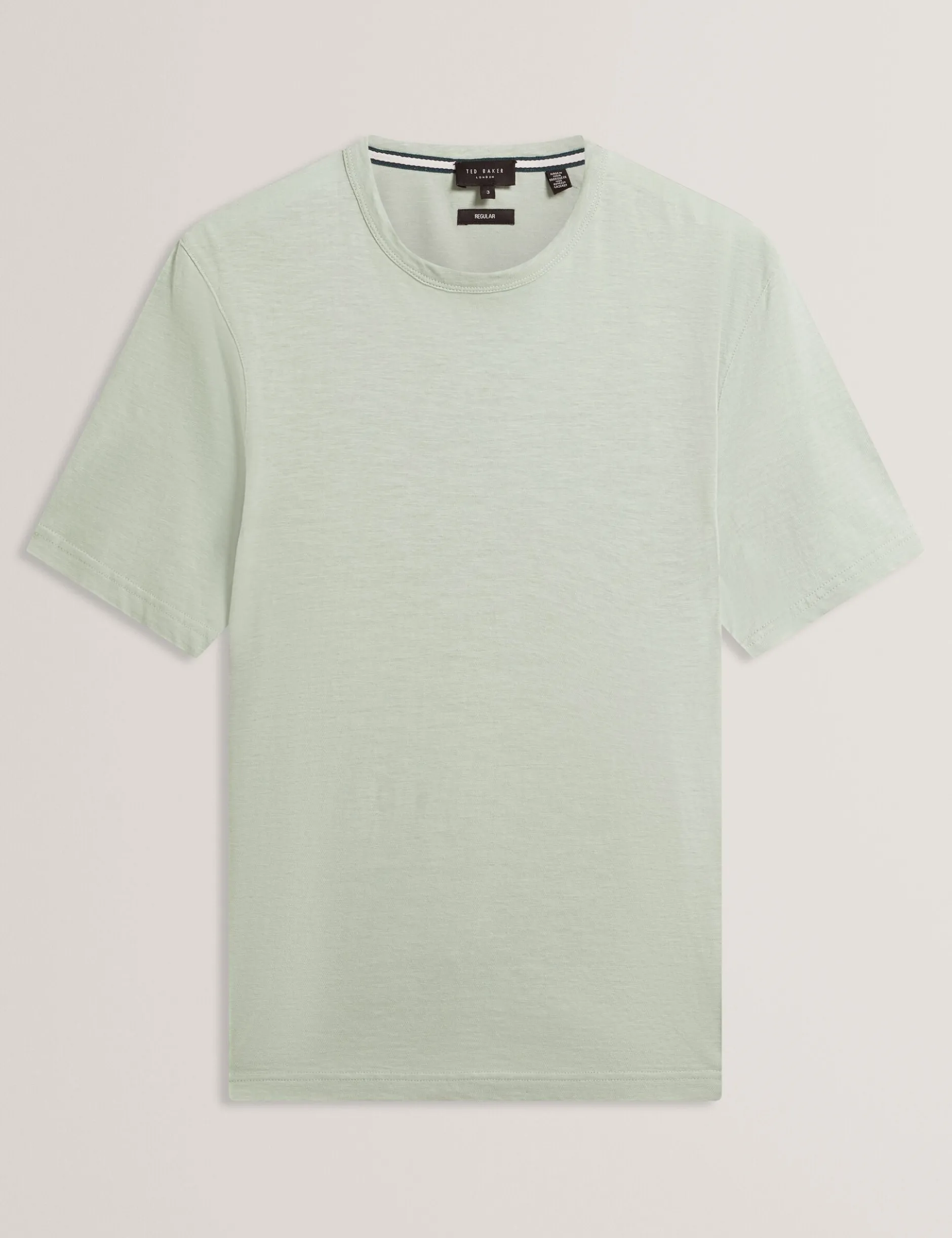 Lightweight Cotton Linen Crew Neck T-Shirt