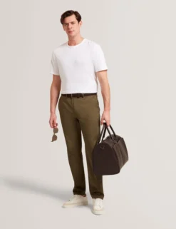 Lightweight Cotton Linen Crew Neck T-Shirt